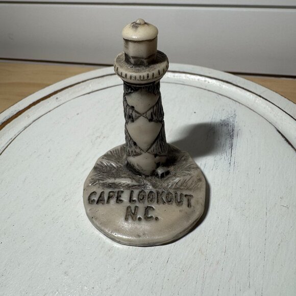 VTG Georgia Marble Cape Lookout NC Lighthouse Souvenir #323/10000 - Picture 1 of 2